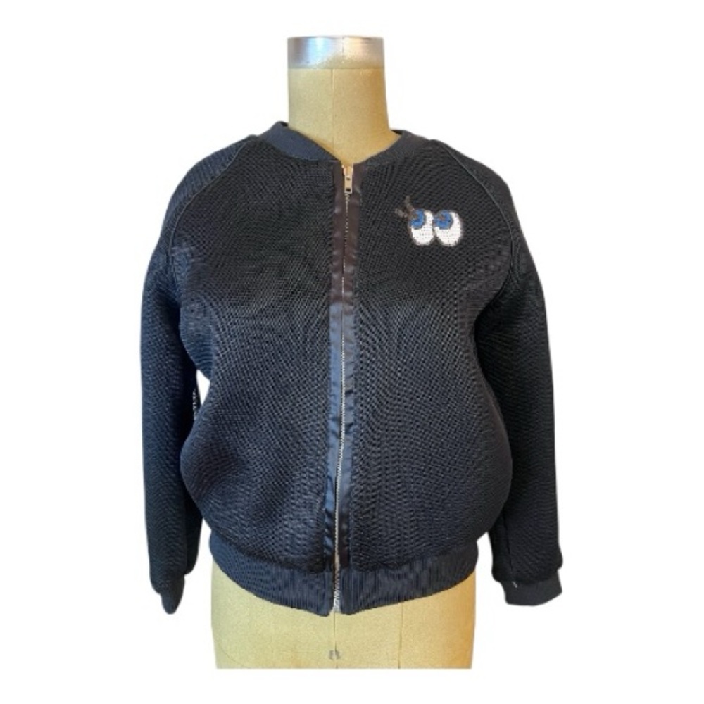 Free Fuga by Liquid NY Blackmesh Cotton Lined Bomber Jacket
